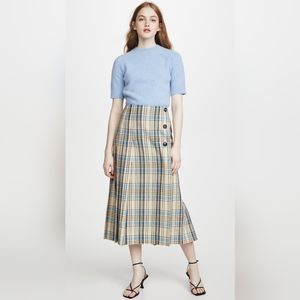 NWT $1285 UK sz 8 US sz 4 Victoria Beckham skirt, 15.5" waist across